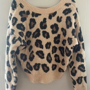 Victoria secret pink cheetah sweater